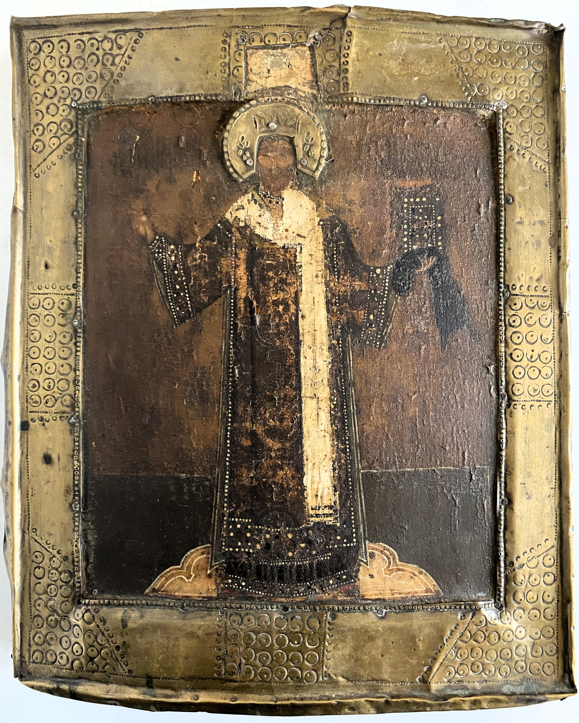 Икона святой Алексий Митрополит Московский 17 век