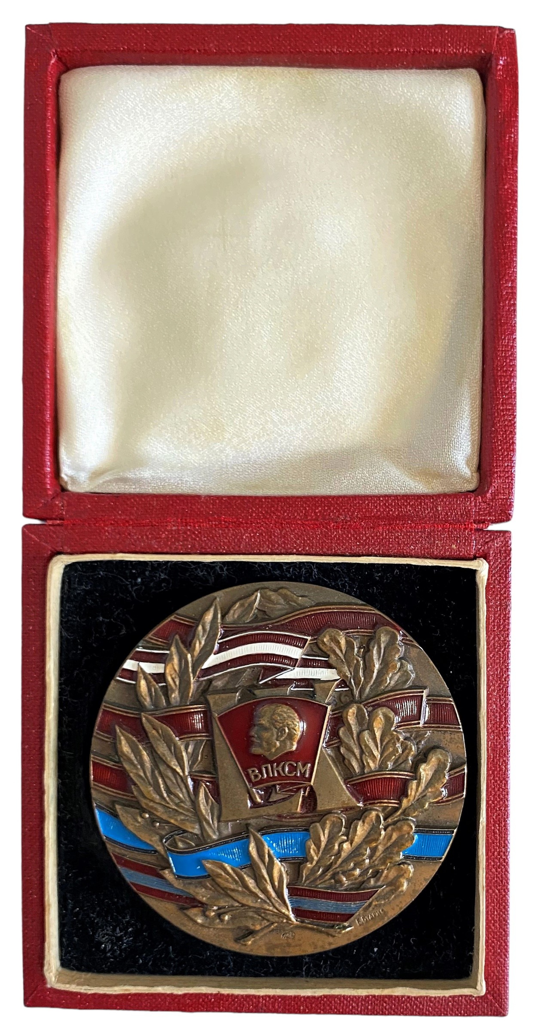 Медаль 60 лет ВЛКСМ в оригинальной коробке ЛМД