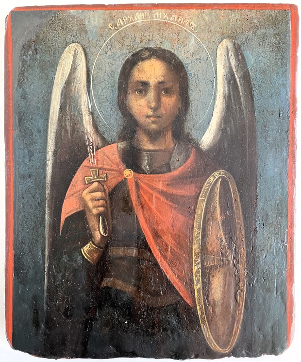 Икона святой Архангел Михаил русский Север 18 век