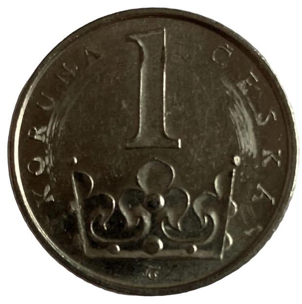Иностранная монеты 1 крона Чехия 2002 год