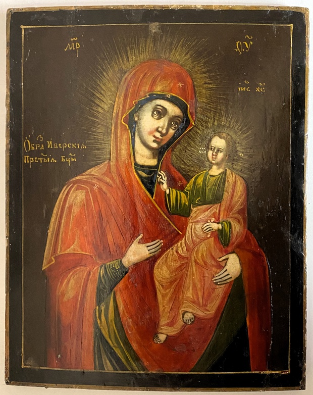 Иверская Богородица икона первой половины 19 века