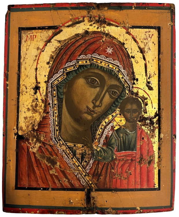 Казанская Богородица в ковчеге 18 век Казанская Богородица в ковчеге 18 век