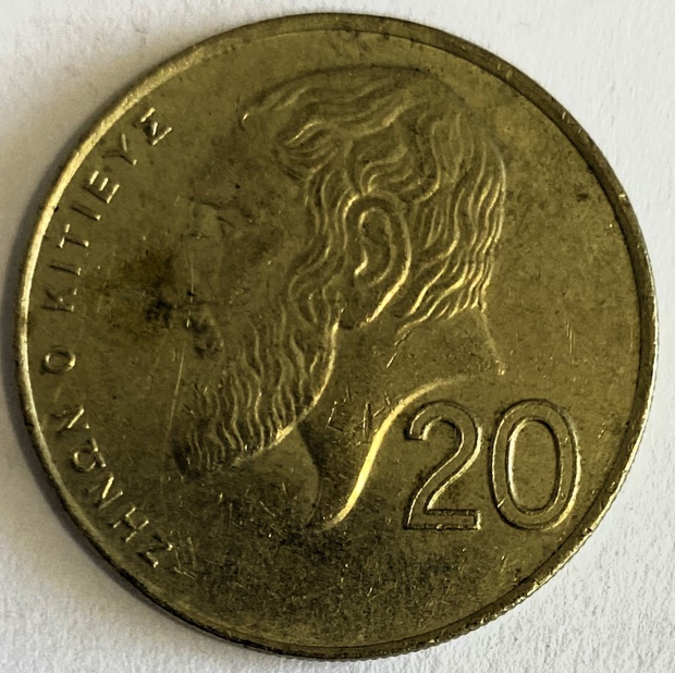 Иностранная монета Кипр 20 центов 1994 год