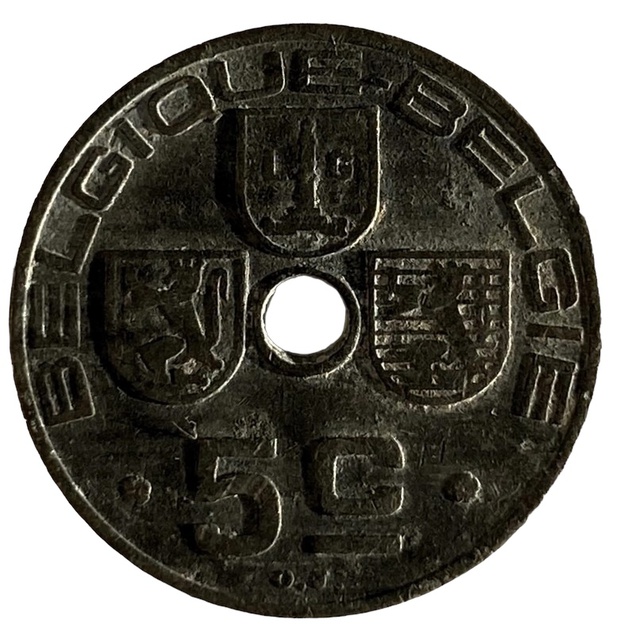 Иностранная монета Бельгия 1941 год 5 сантимов