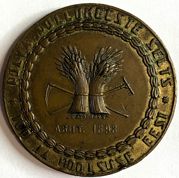 Медаль Эстляндия Российская империя Сельскохозяйственная выставка 1898 год