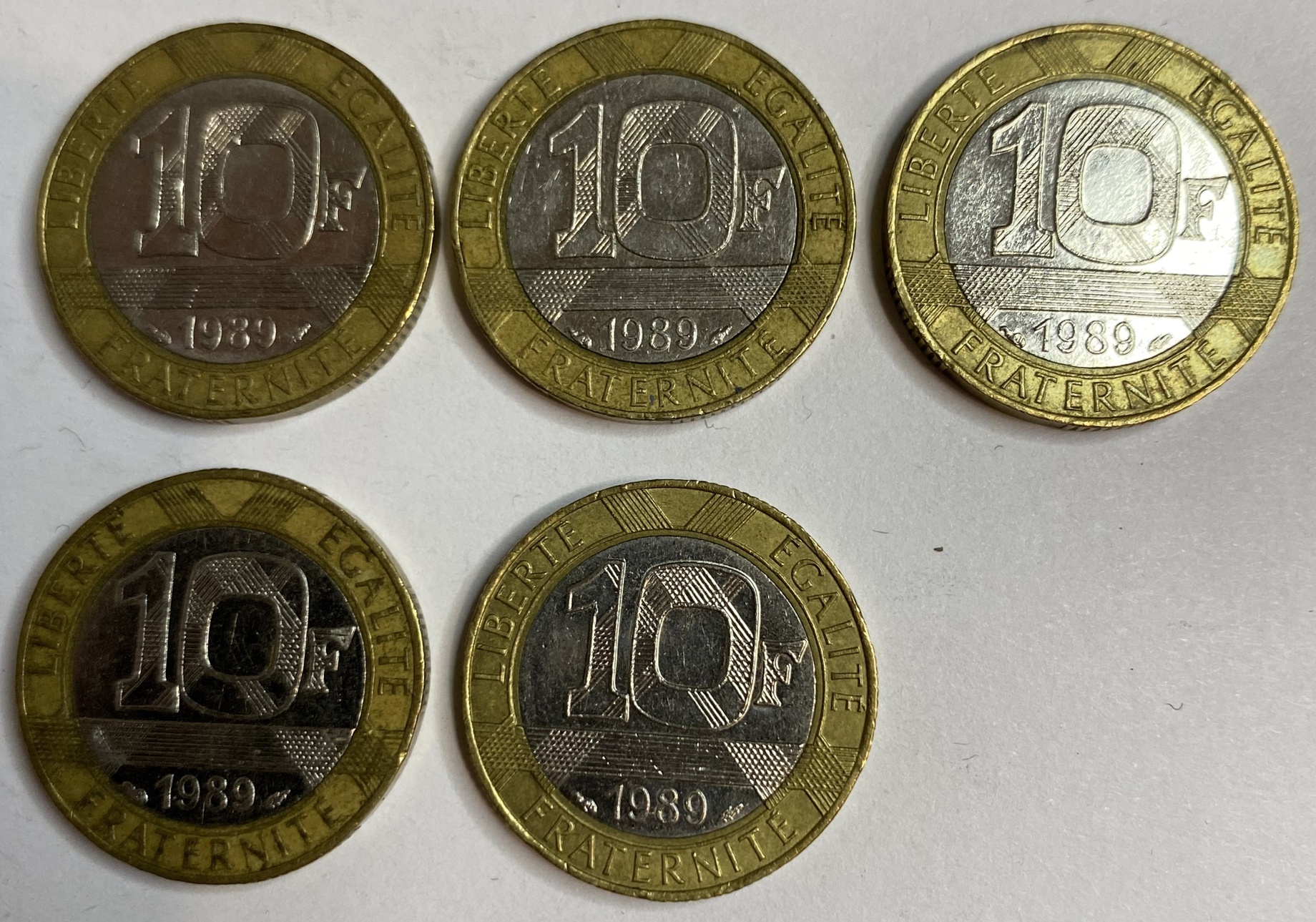 Иностранная монета Франция 10 франков 1989 год