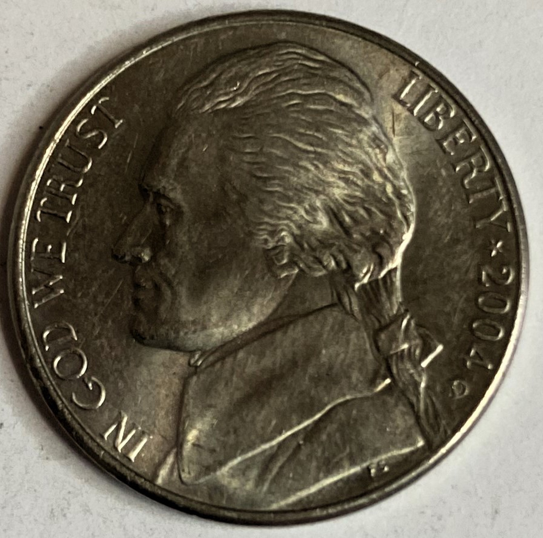 Иностранная монета США 5 центов 2004 год Америка