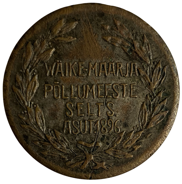 Медаль Российская империя Эстляндия за сельскохозяйственные достижения 1896 год