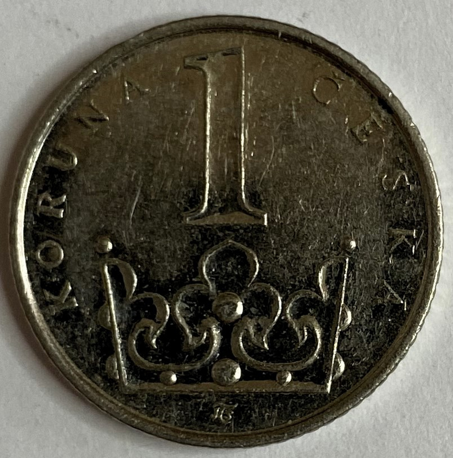 Иностранная монета 2008 год 1 крона Чехия
