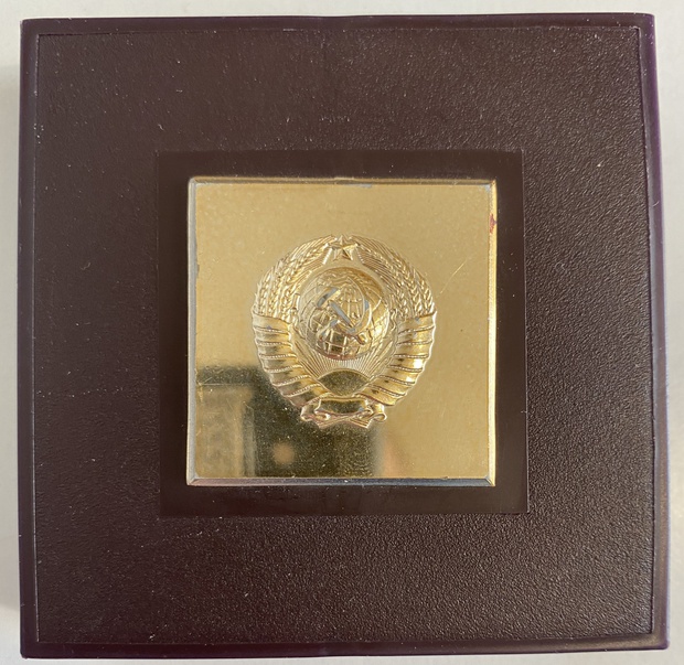 Медаль настольная 50 лет образования СССР 1922 - 1972 серебро 925 пробы ЛМД