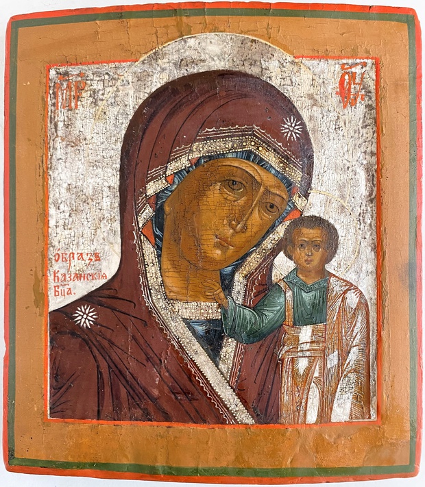 Казанская Богородица в ковчеге 18 век