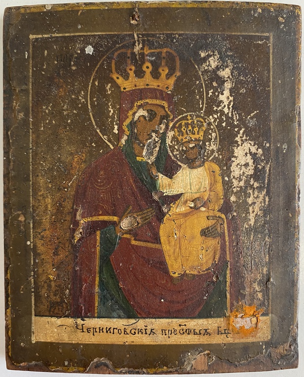 Икона Черниговская Пресвятая Богородица 19 век в работу