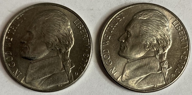 Иностранная монета США 5 центов 2004 год приобретение Луизианы и Лодка Америка