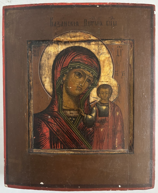 Икона Казанская ковчег 19 век