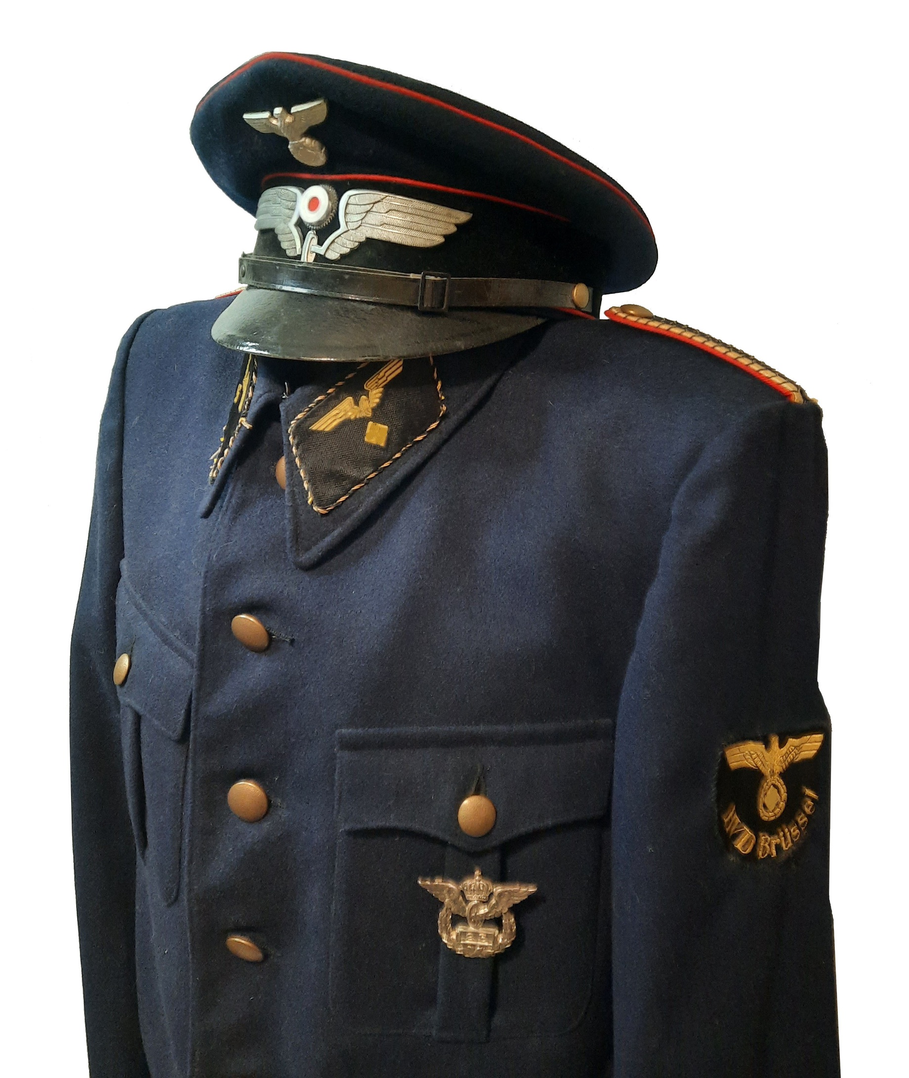 Китель униформа служащего Рейхсбана службы охраны железных дорог Форма Рейх Вермахт ОРИГИНАЛ!!!