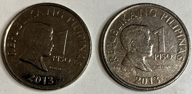 Иностранная монета Филиппины 1 писо 2013 год