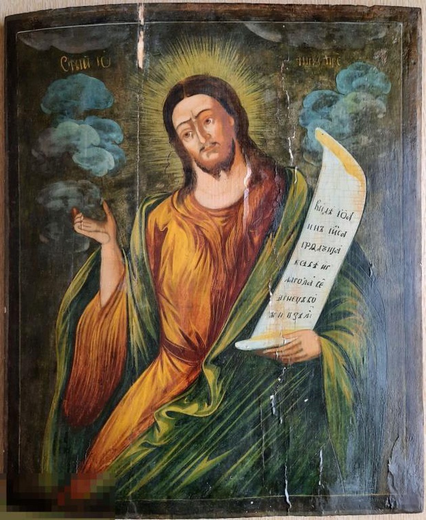 Восхитительная Икона 19 века Святой Пророк и креститель Божий Иоанн Предтеча 18 век! Шедевр!