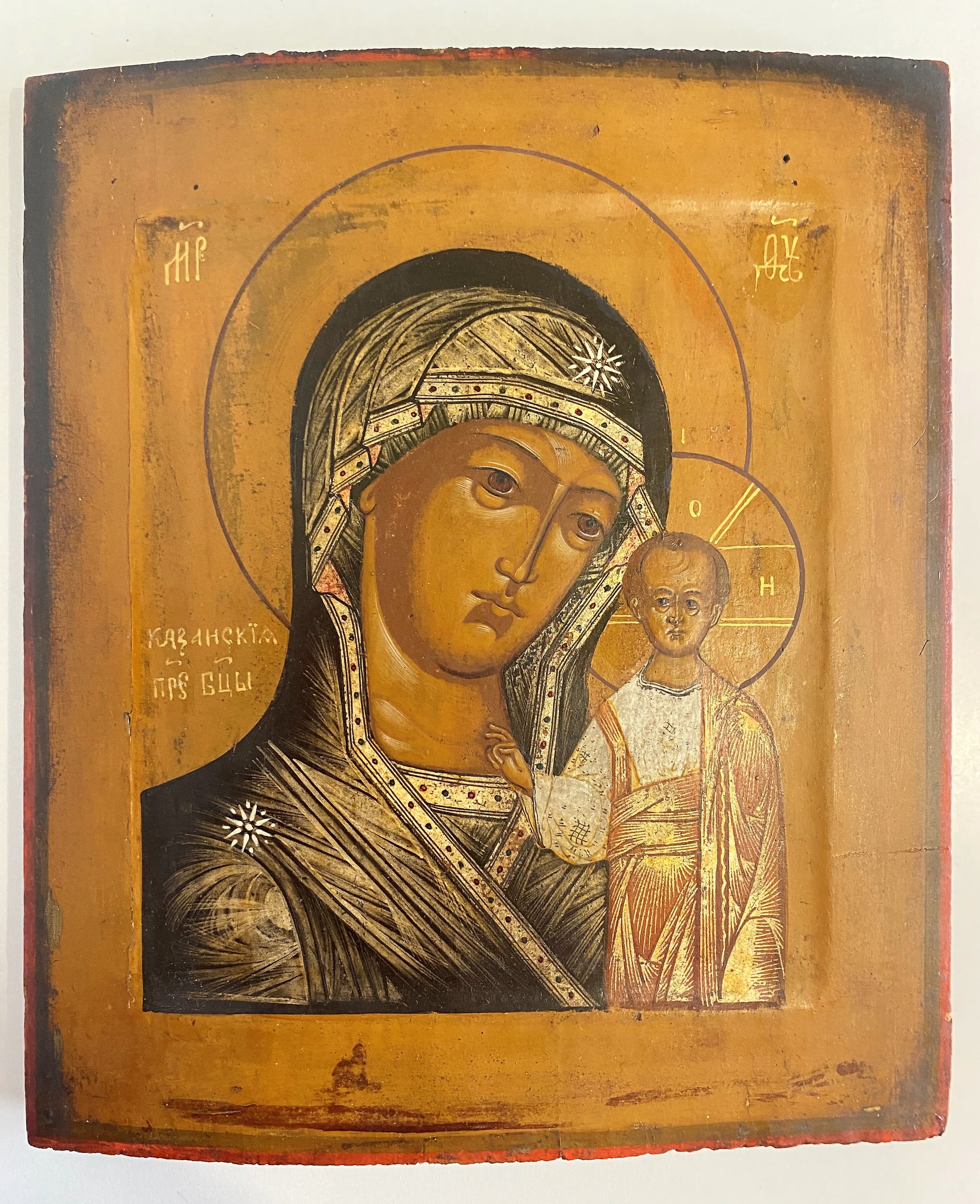 Икона Казанская Божия матерь 19 век ковчег