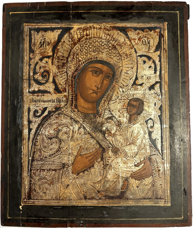 Икона Пресвятая Тихвинская Богородица - Холуй Экспертиза Икона Пресвятая Тихвинская Богородица - Холуй Экспертиза