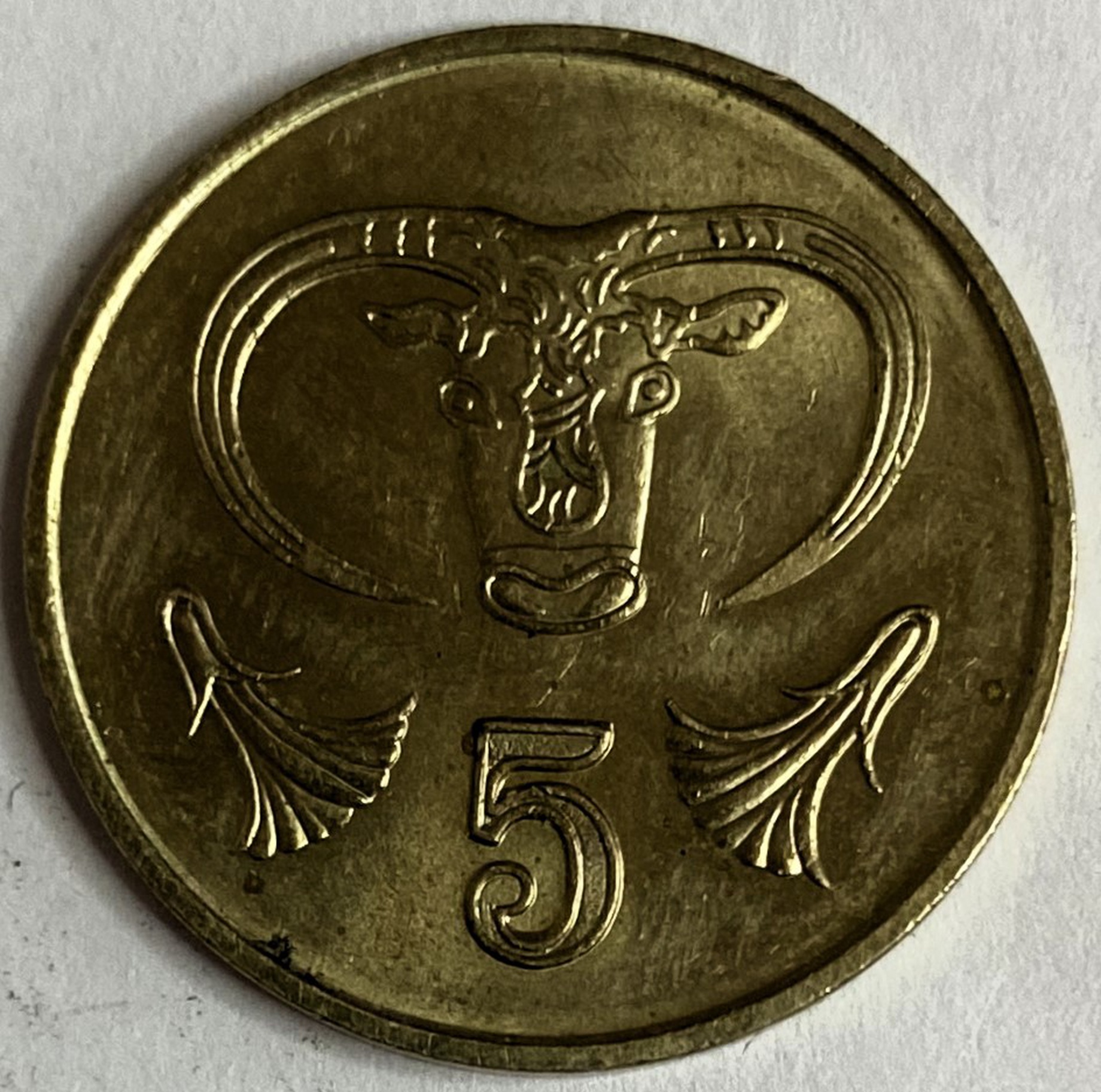 Иностранная монета 5 центов 1998 год Кипр