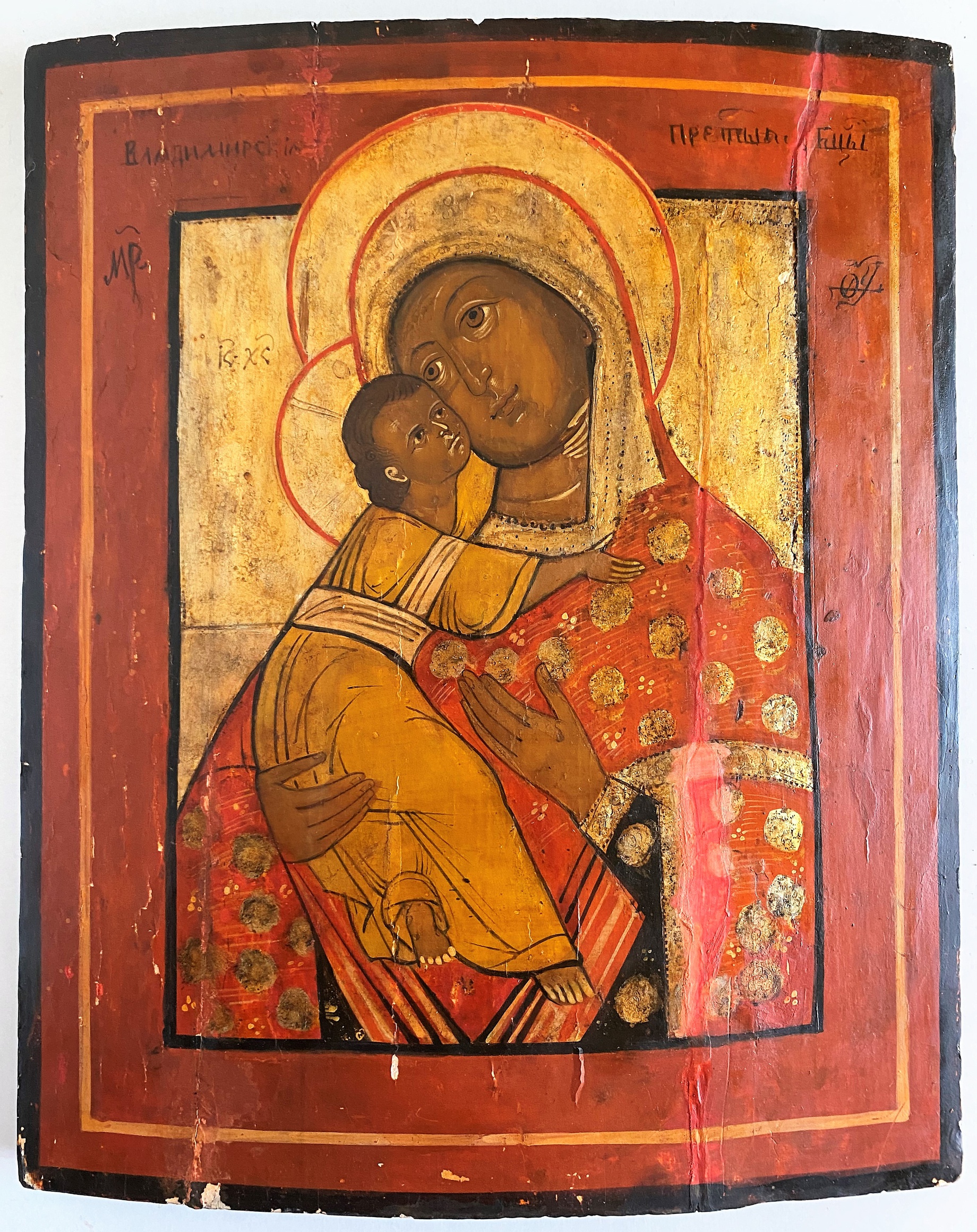 Старинная Владимирская Богородица 19 век