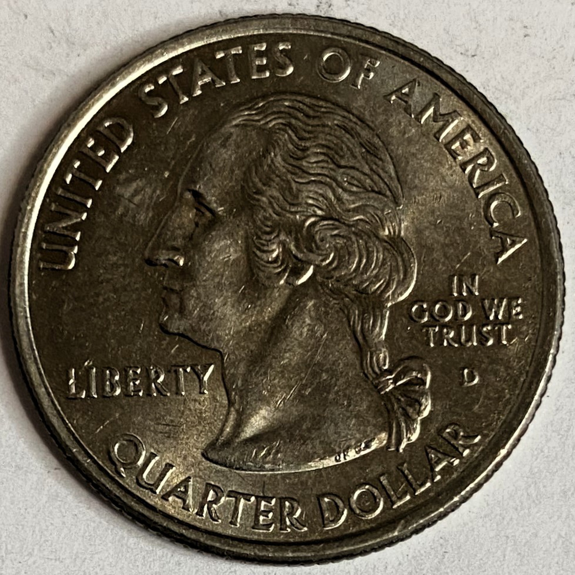 Иностранная монета США 25 центов 2006 год Америка