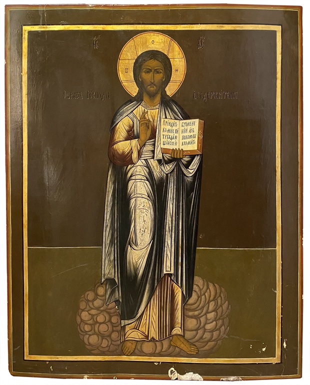 Икона Иисус Христос Храмовая Мстера 19 век