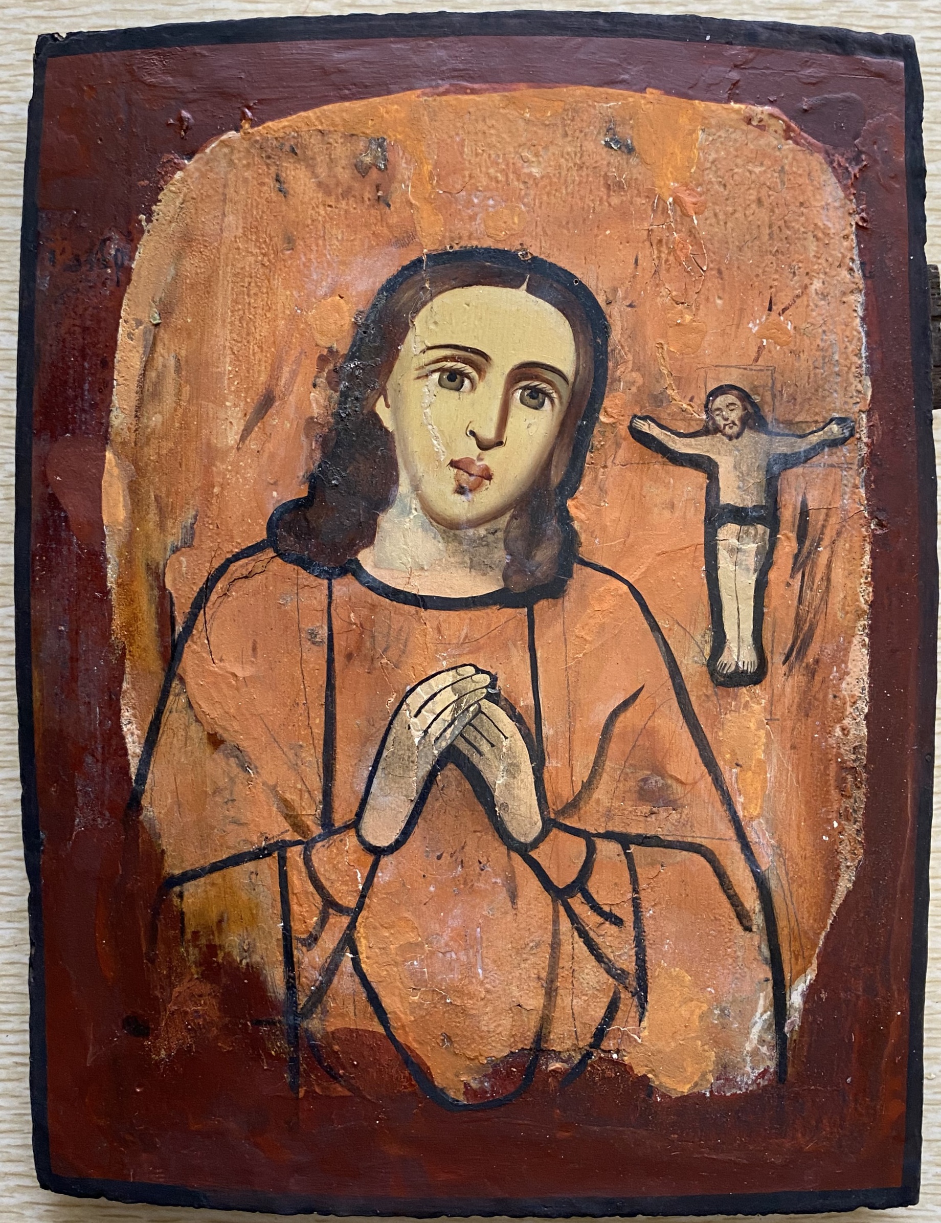Старинная Икона Пресвятая Богородица Ахтырская 19 век