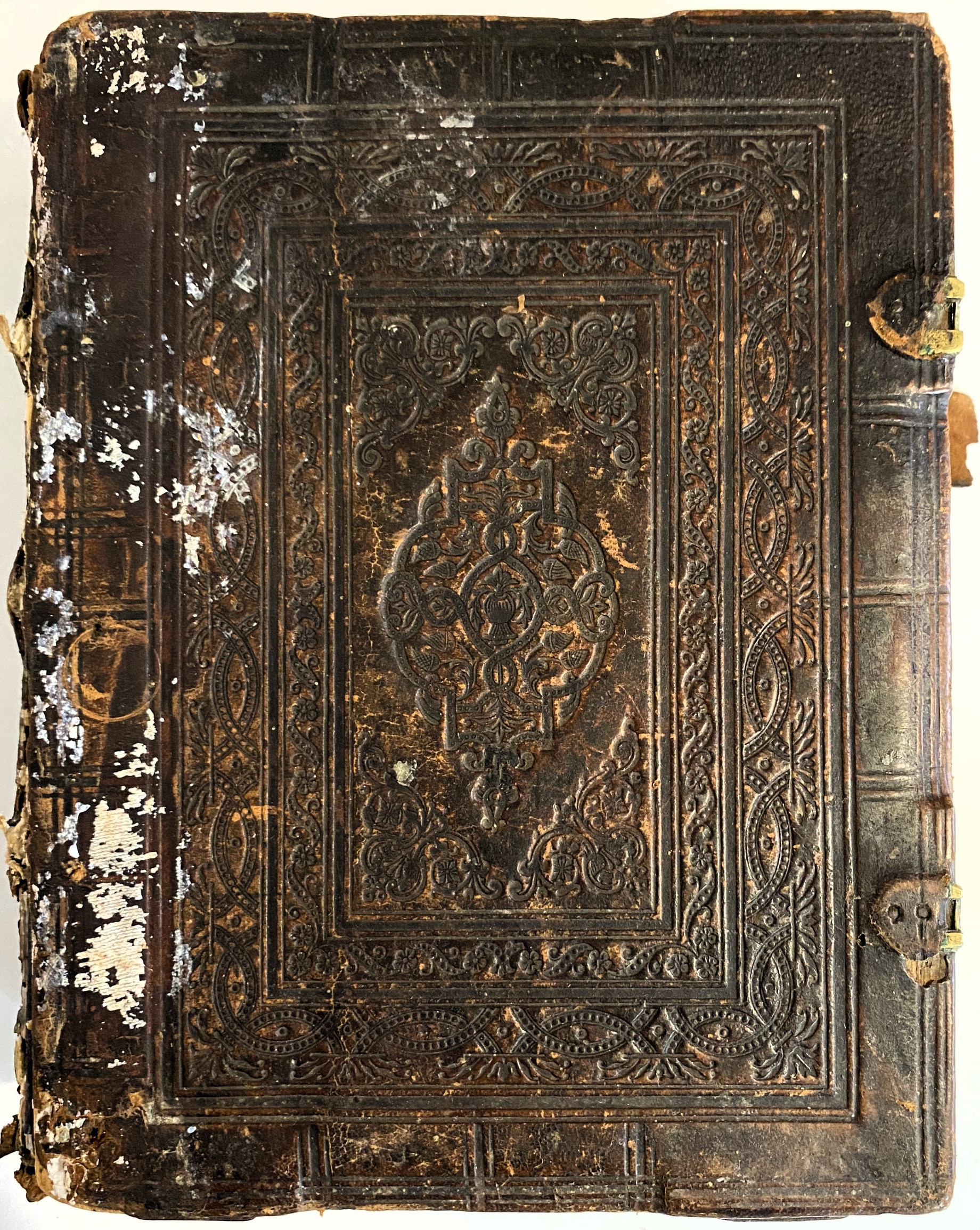 Книга старинная Часовник переплет кожа Почаевская Типография после 1783 года