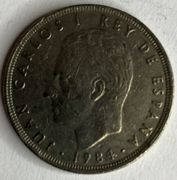 Иностранная монета 25 Песет 1984 год Испания