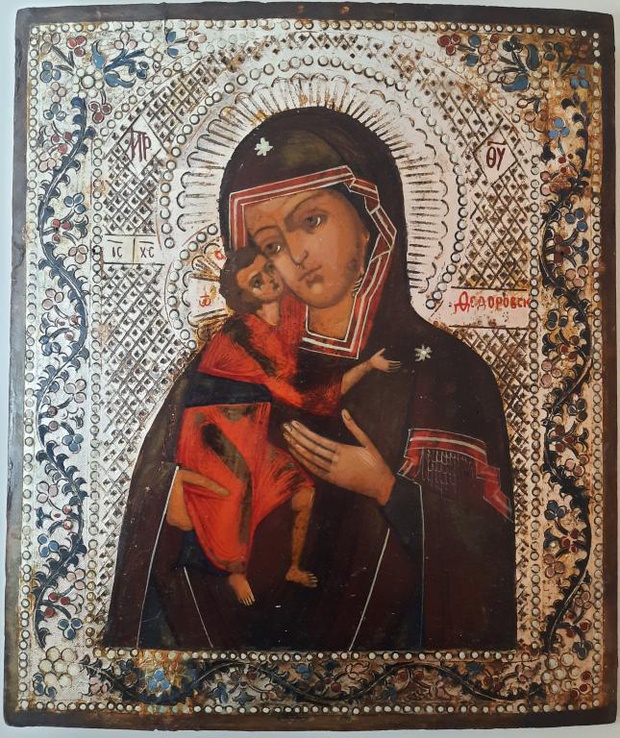 Икона Феодоровская Богородица 19 век