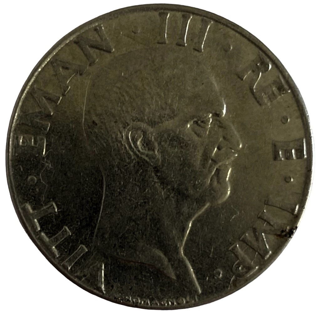 Иностранная монета Италия 50 Чентезимо 1/2 лиры 1941 год Лира