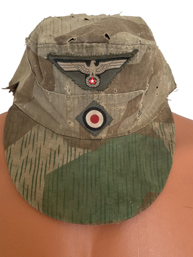 Фуражка пилотка кепи кепка камуфляжная солдата или офицера Вермахта 3 рейх вермахт ОРИГИНАЛ