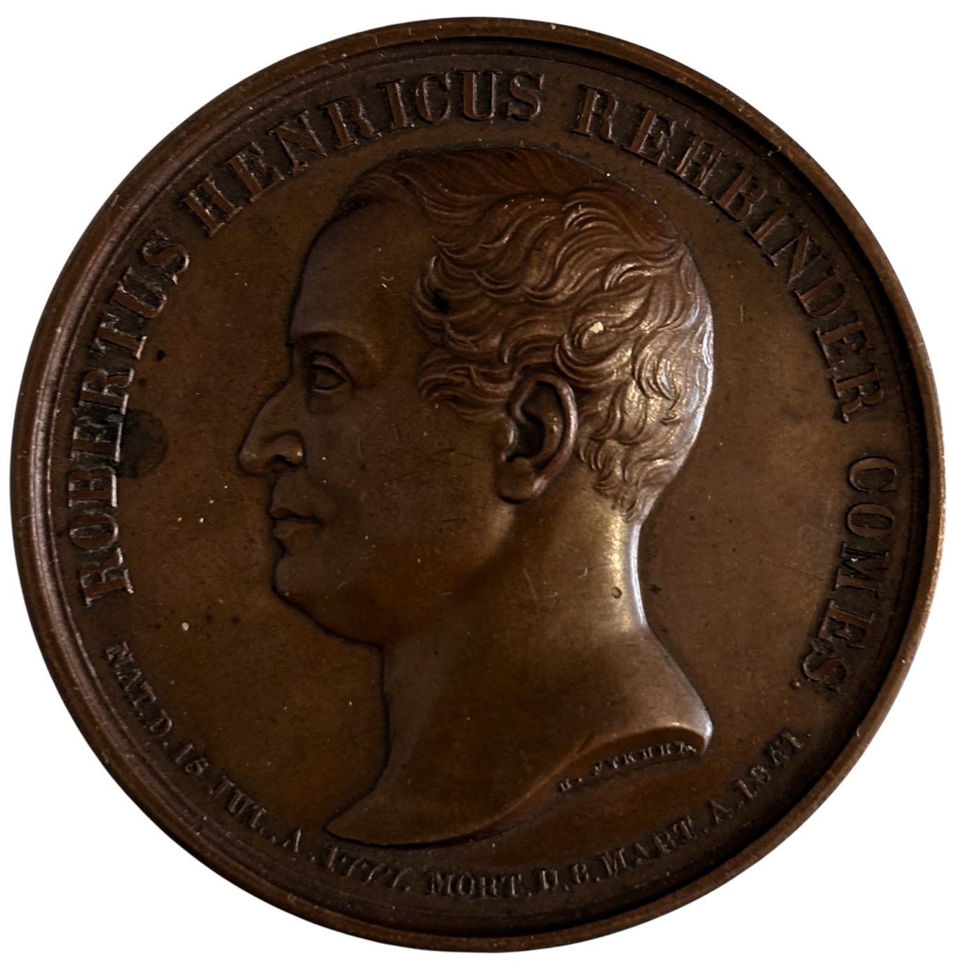 Медаль Граф Роберт Ребиндер 1841 год Медаль Граф Роберт Ребиндер 1841 год