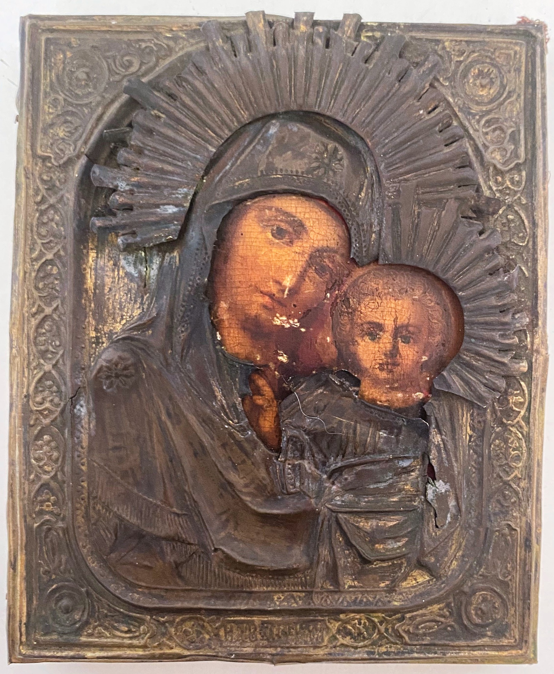 Икона Казанская Богородица Крестьянинов в Мстере 19 век