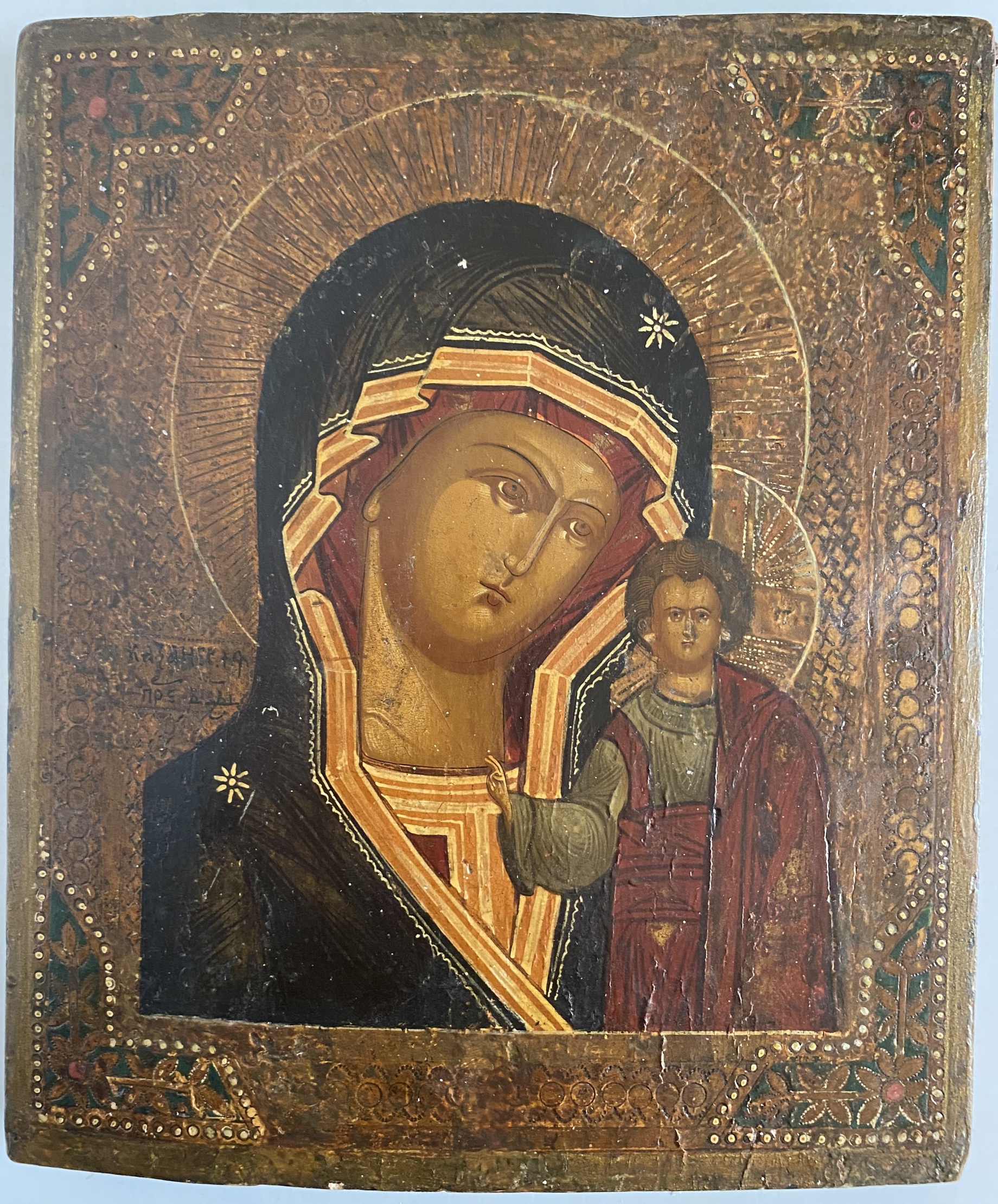 Казанская икона Богородицы 19 век
