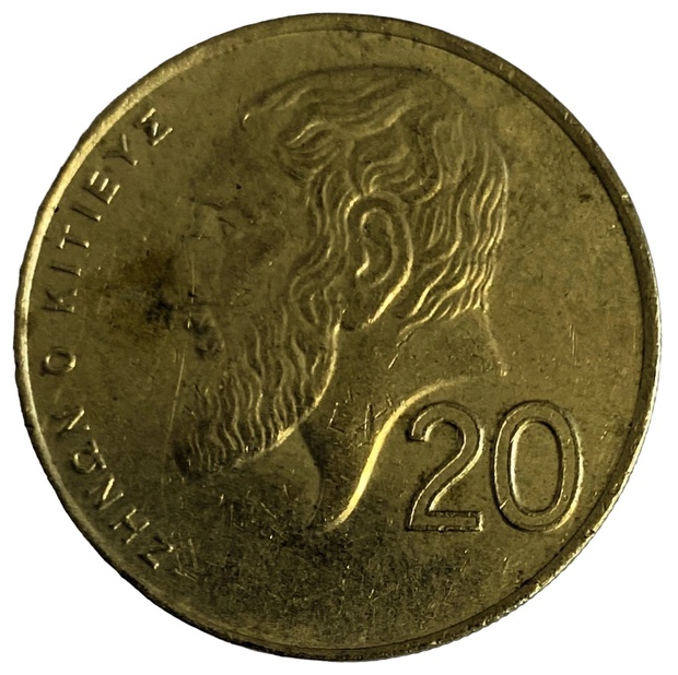 Иностранная монета Кипр 20 центов 1994 год