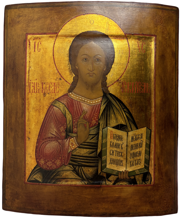 Икона Иисус Христос Мстера 19 век