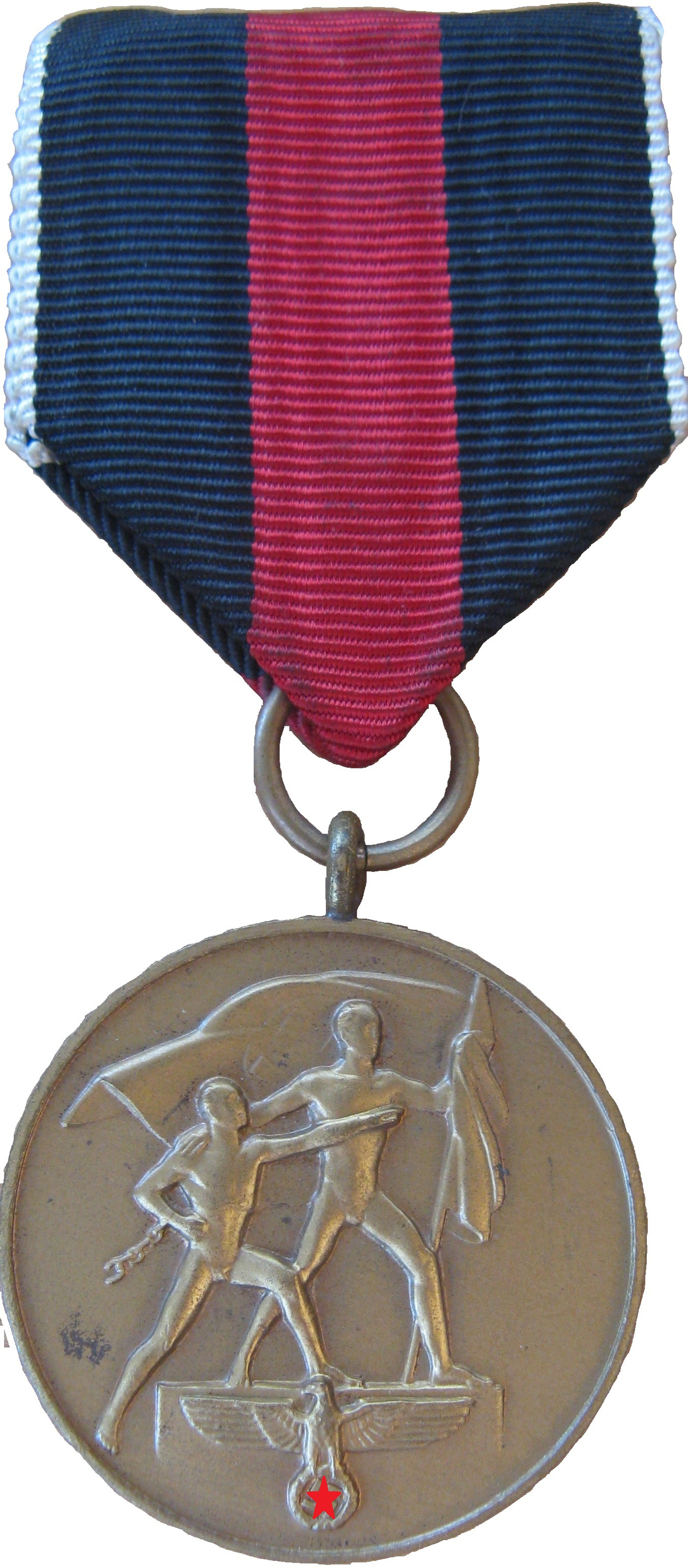 Медаль Рейх Аншлюс Чехословакии Судеты 1 октября 1938 года