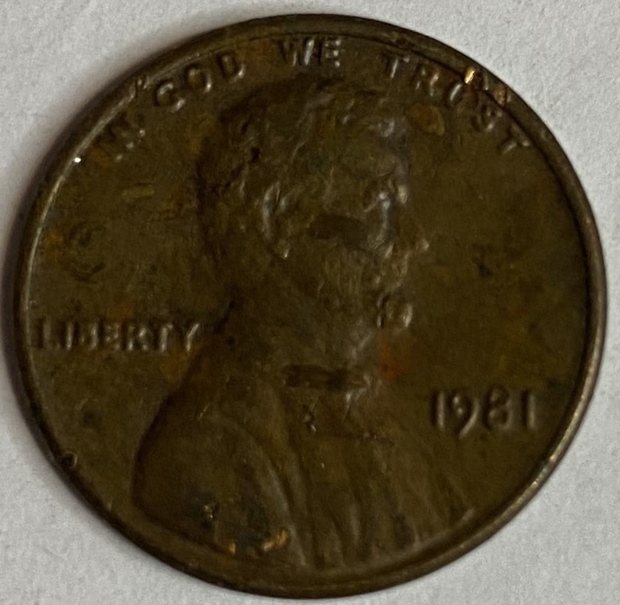 Иностранная монета США 1 цент 1981 года Америка