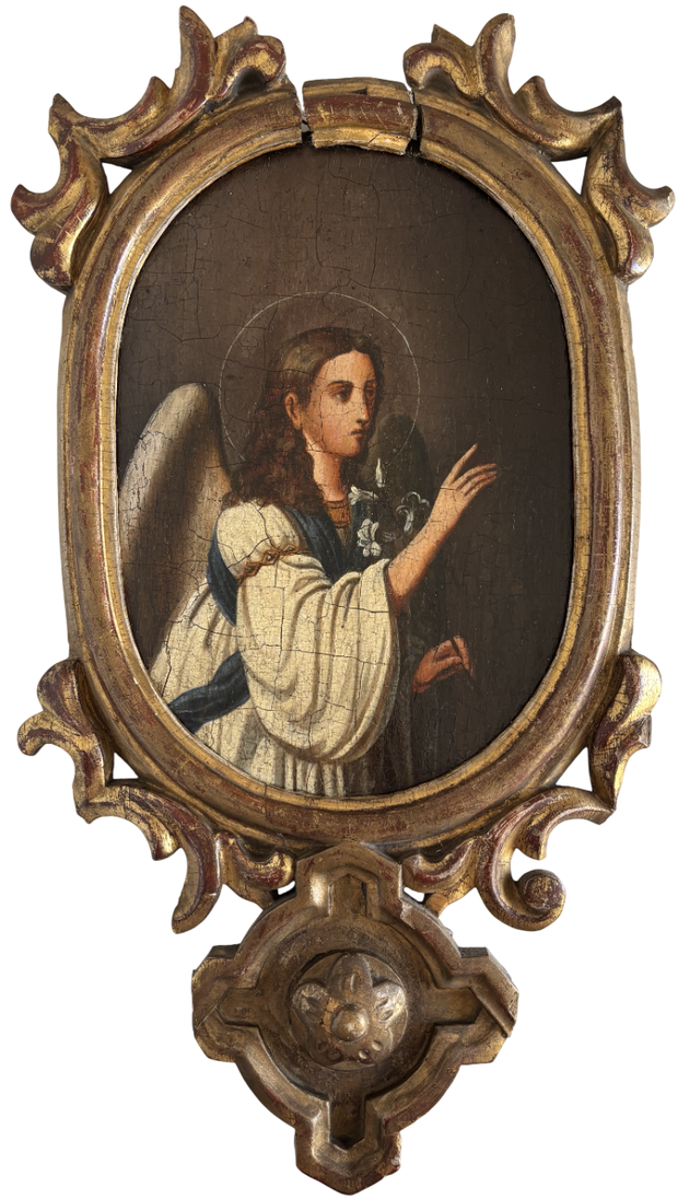 Купить икону Архангел Гавриил из царских врат 18 век