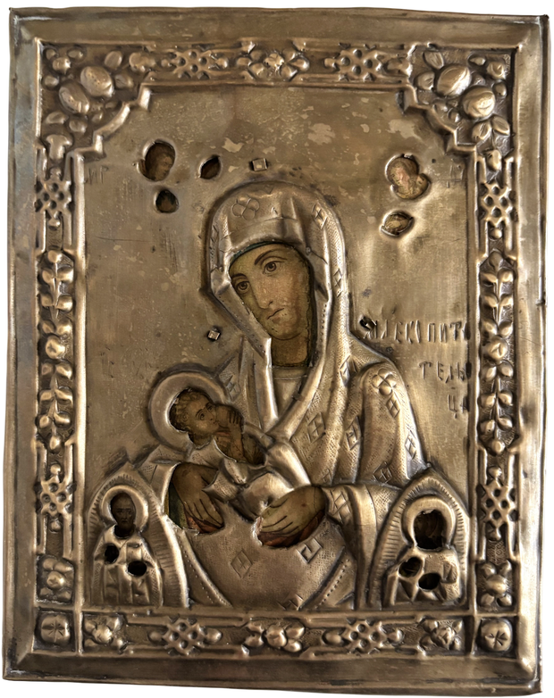 Икона Богородица Млекопитательница Афон 19 век