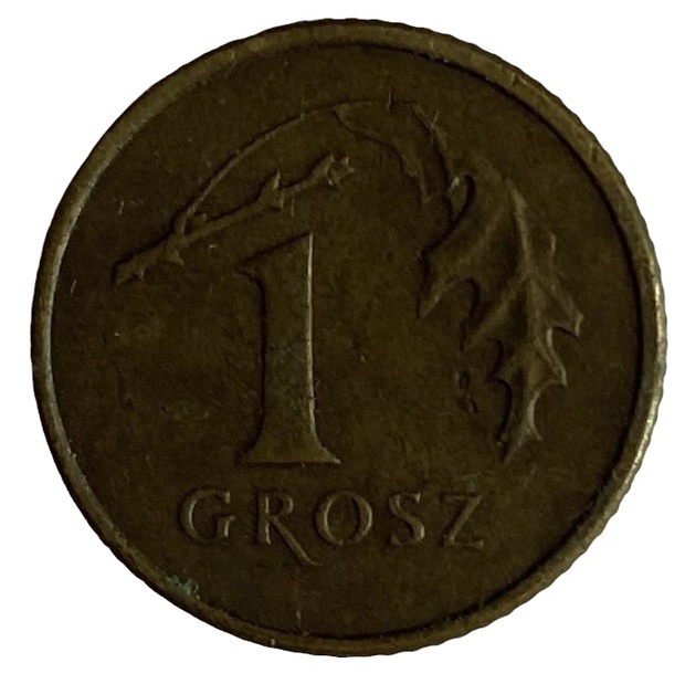 Иностранная монета 1 Грош Польша 1999 год