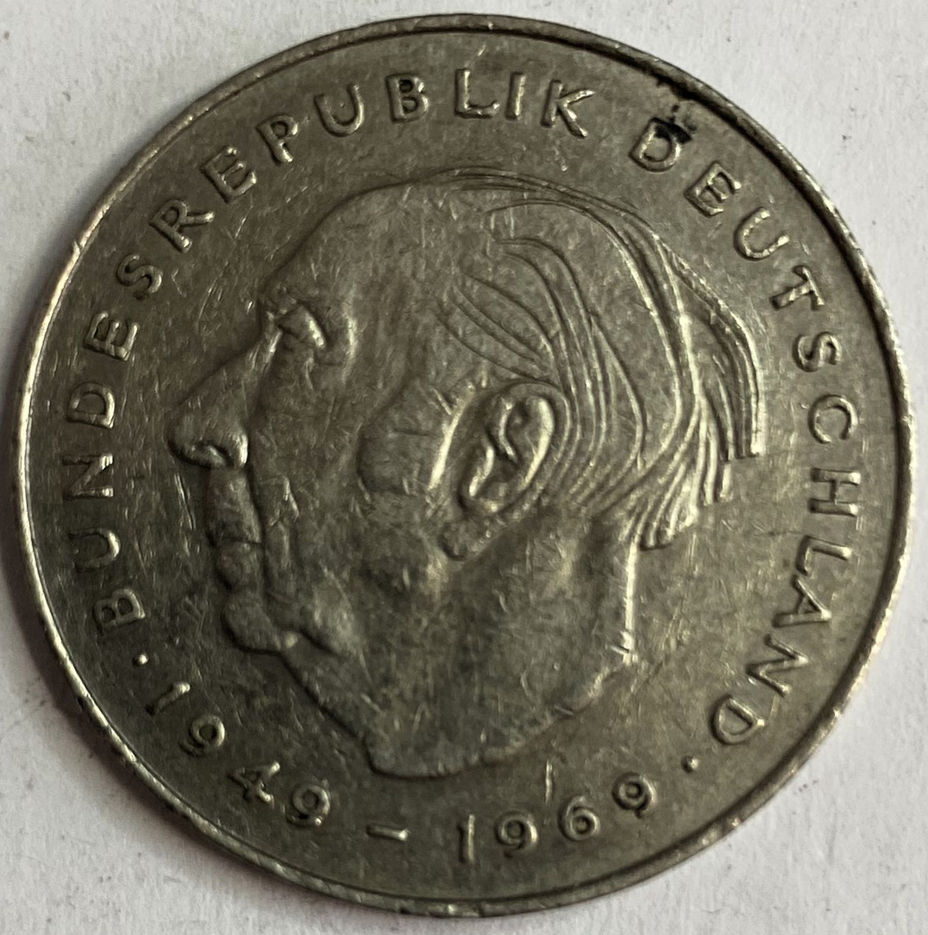 Иностранная монета ФРГ 2 марки 1978 год Германия