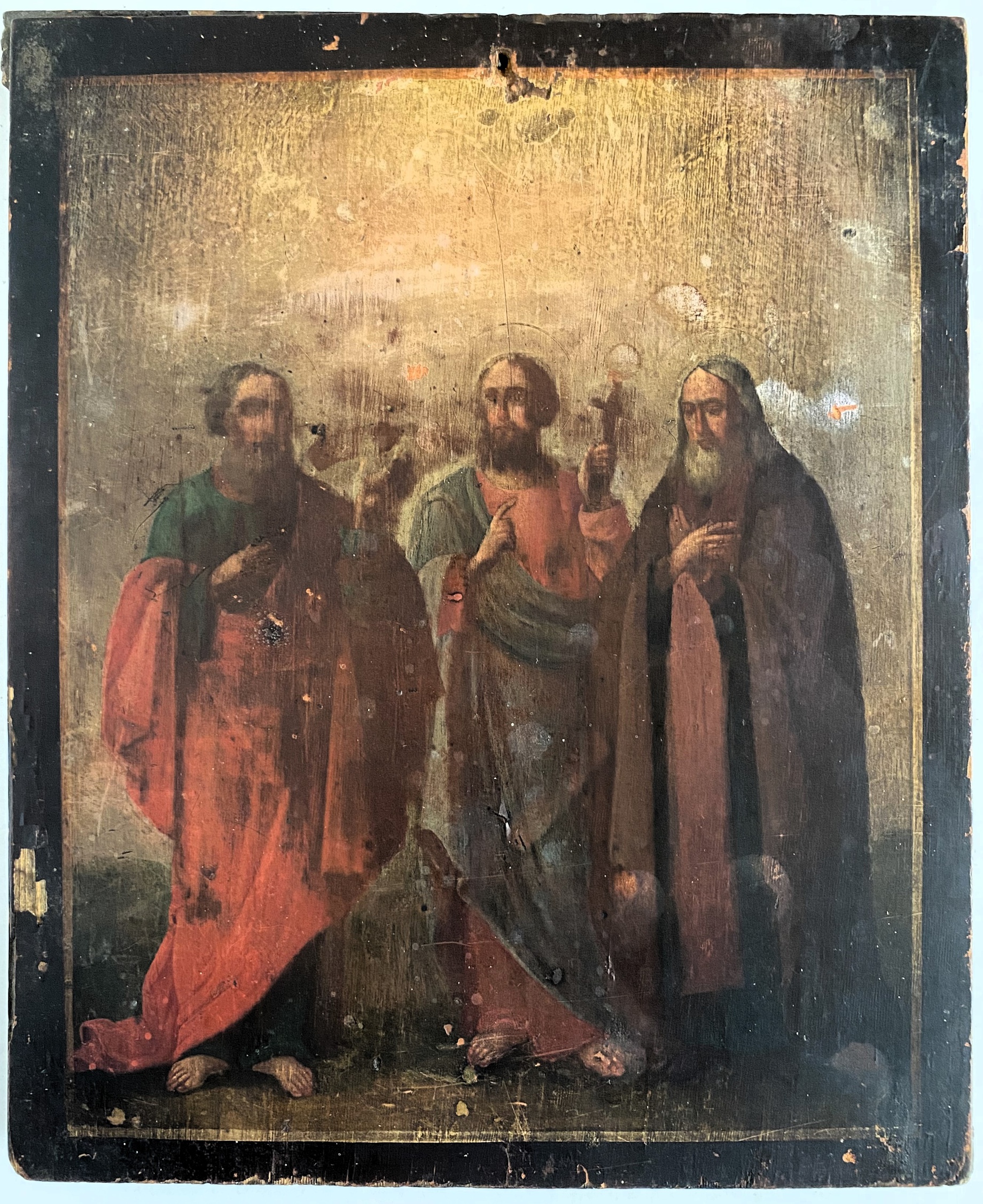 Икона избранные святые Флор Лавр Герман 19 век