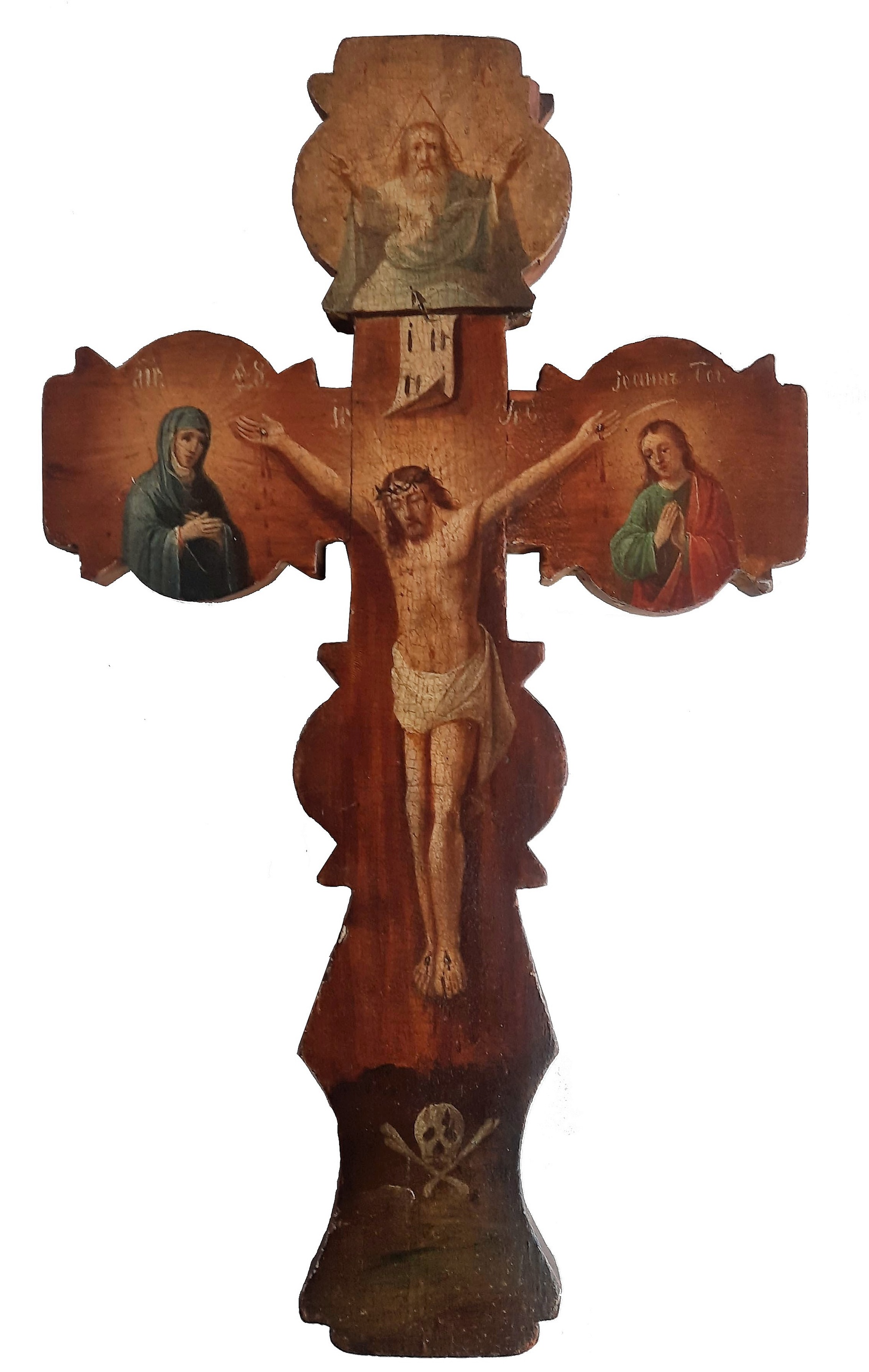 Крест реликварий семидревный крест - редчайшая реликвия святыня мощи 18 век Без вмешательств !