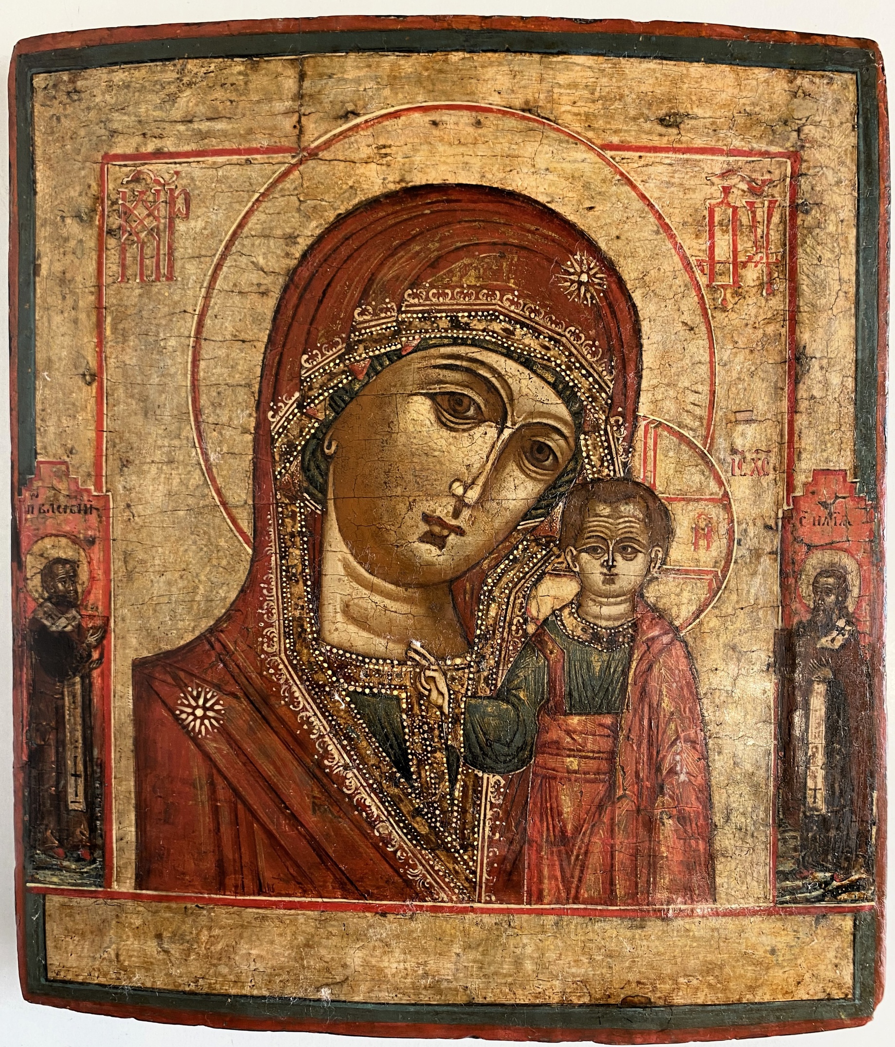 Икона Казанская Богородица 18 век ковчег Невьянск