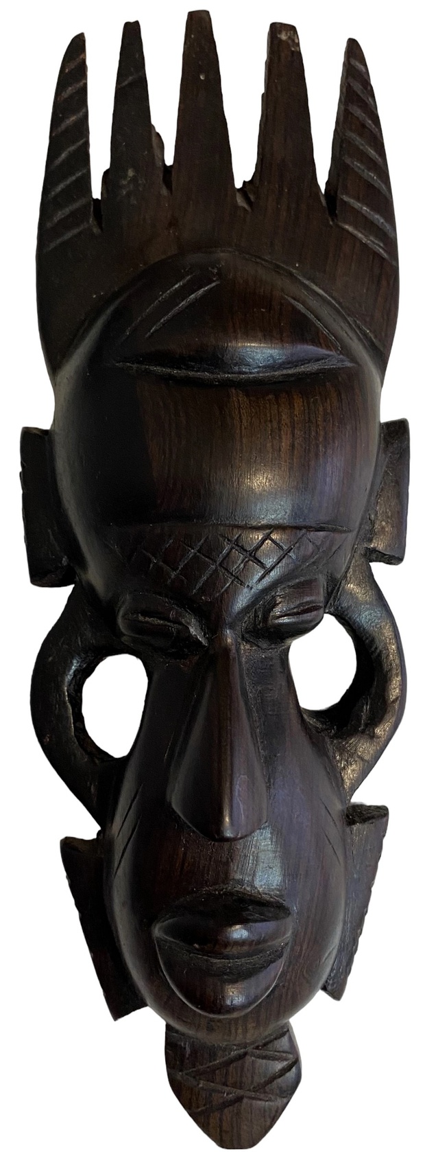 Антикварная резная маска черное дерево Африка - Сомали, 80-е года 20 века
