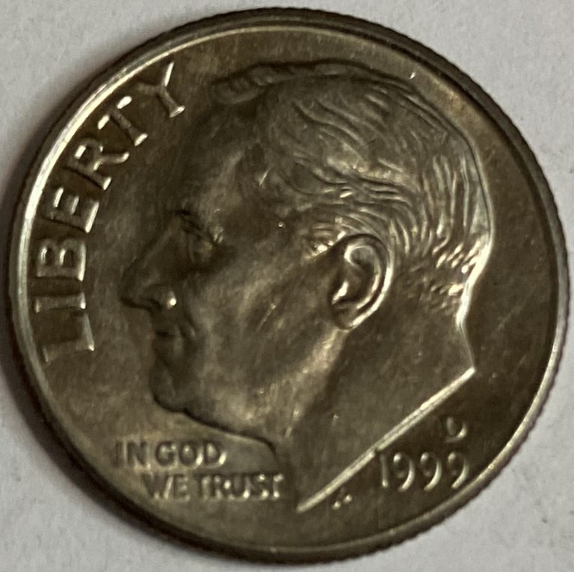 Иностранная монета США 10 центов 1999 год Америка