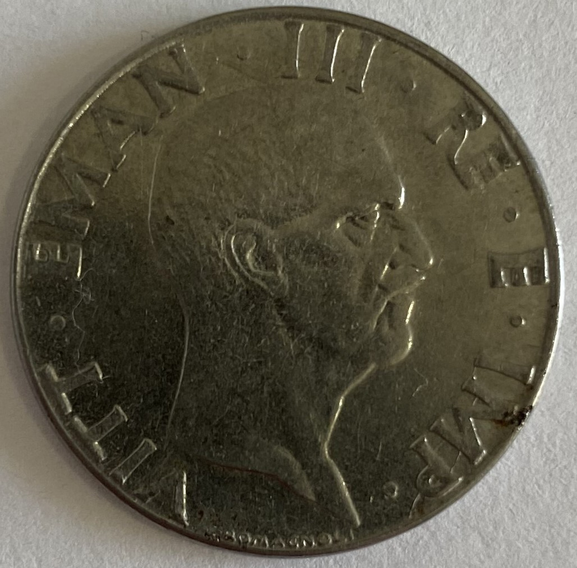 Иностранная монета Италия 50 Чентезимо 1/2 лиры 1941 год Лира
